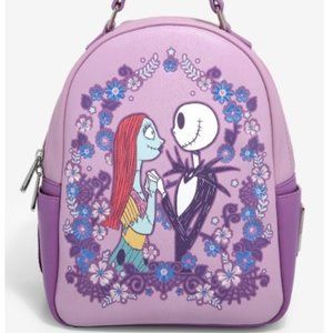 Loungefly Disney The Nightmare Before Christmas Spring Floral Mini Backpack NWT